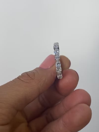 Marquise and Round Eternity Band