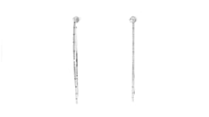 15 ct. t.w. Diamond Hoop Earrings in Sterling Silver