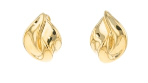Italian 18kt Gold Over Sterling Teardrop Clip-On Earrings