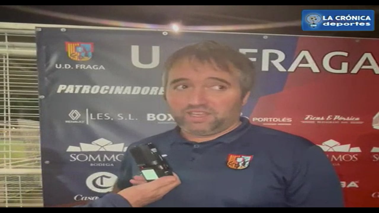 ABEL MARTÍNEZ (2º Entrenador Fraga B) UD Fraga B 2-1 Peñas Oscenses / Jornada 8 / Primera Regional Gr 2