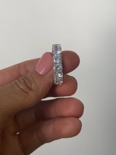 .8CT ROUND STONE ETERNITY BAND F1095-CZ-14K