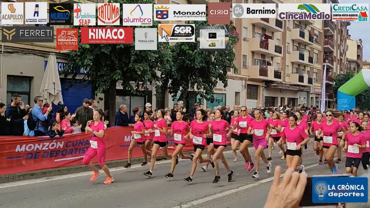 MONZÓN  CELEBRÓ LA CARRERA  DE LA MUJER CON 950 PARTICIPANTES, 200 MÁS QUE LA ANTERIOR EDICIÓN