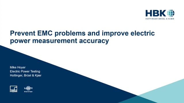 Prevent EMC problems and improve electric power measurement accuracy