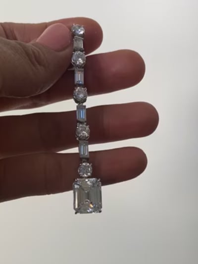 MultiShape Drop Earring- EF637/CZ