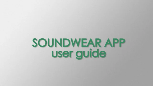 Soundwear app hot sale