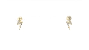 10 ct. t.w. Diamond Lightning Bolt Stud Earrings in 14kt Yellow Gold
