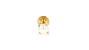 3mm Cultured Pearl Single Stud Earring in 14kt Yellow Gold