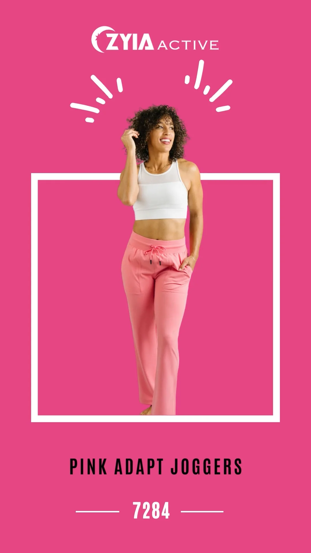 Zyia Active Pink Active Pants Size 4 - 57% off