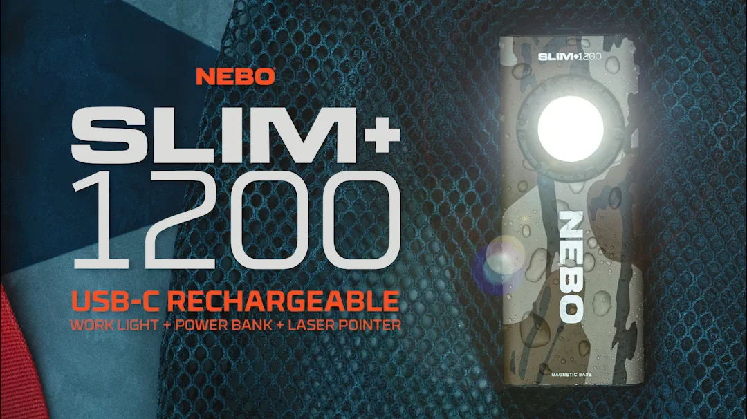NEBO SLIM+ 1200 | Work Light | Laser Pointer - NEBO |Mossyoak