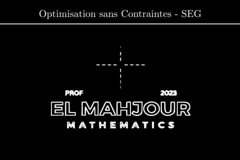 Optimisation sans contraintes
