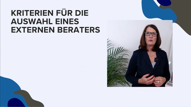 25 - Kriterien für externe Beratende