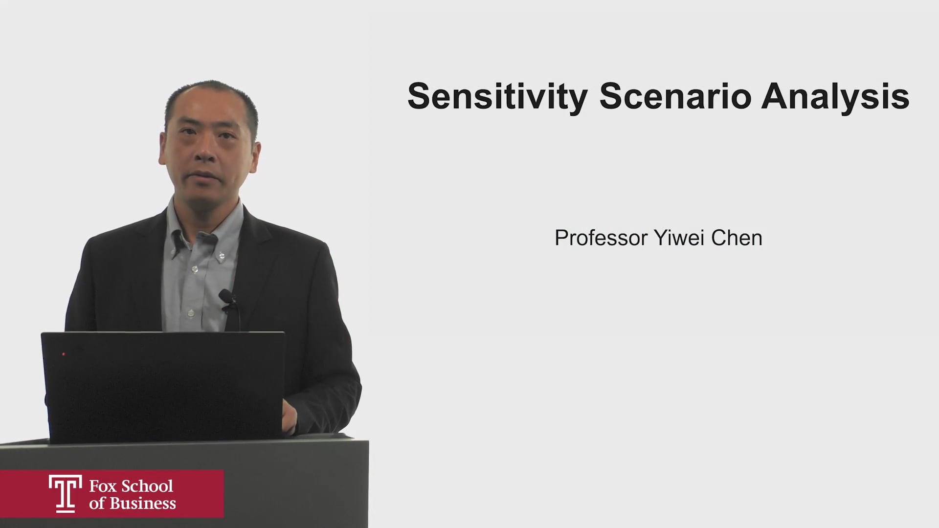 Sensitivity Scenario Analysis