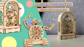 Kit de Construction en Bois - Horloge du Moteur