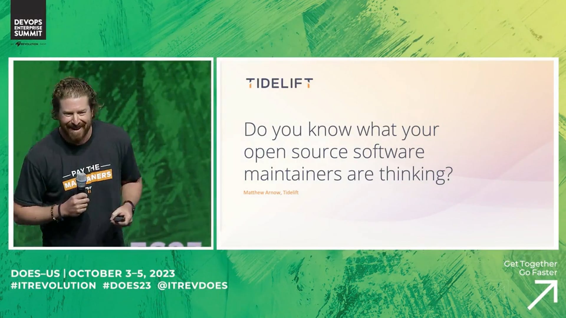 Lightning Talk: Do you know what your open source software maintainers are thinking?