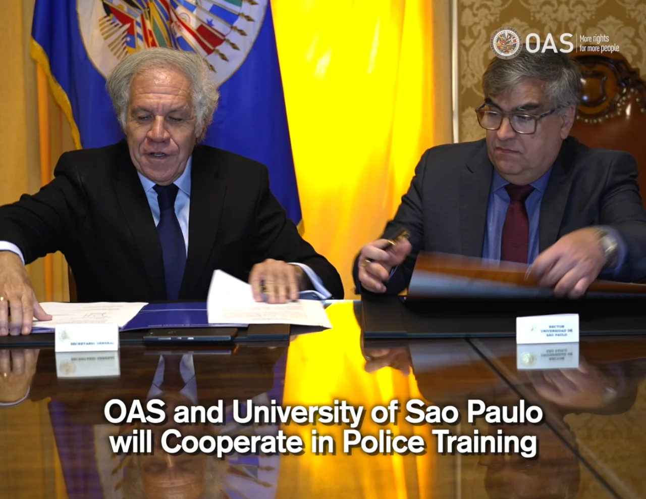 2023 NOV 02 OAS and University of Sao Paulo will Cooperate in Police  Training 