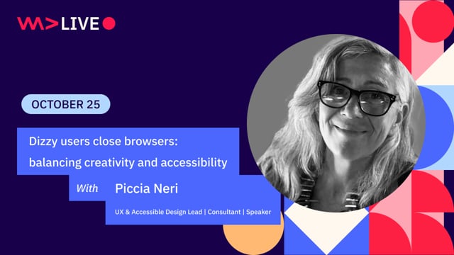 Dizzy users close browsers: balancing creativity and accessibility