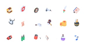 Game Weapon Isometric Icon Set, a Duotone Icon by Vectors Market (Thumbnail 10 of 10)