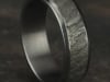 Men&#39; Band with Lava Rock Texture in Gray Tantalum, 7MM