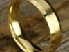 Men&rsquo;s Bevel Edge Satin Wedding Band in 10K Yellow Gold, 6MM