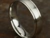 Men&rsquo;s Satin Wedding Band in 14K White Gold, 6MM