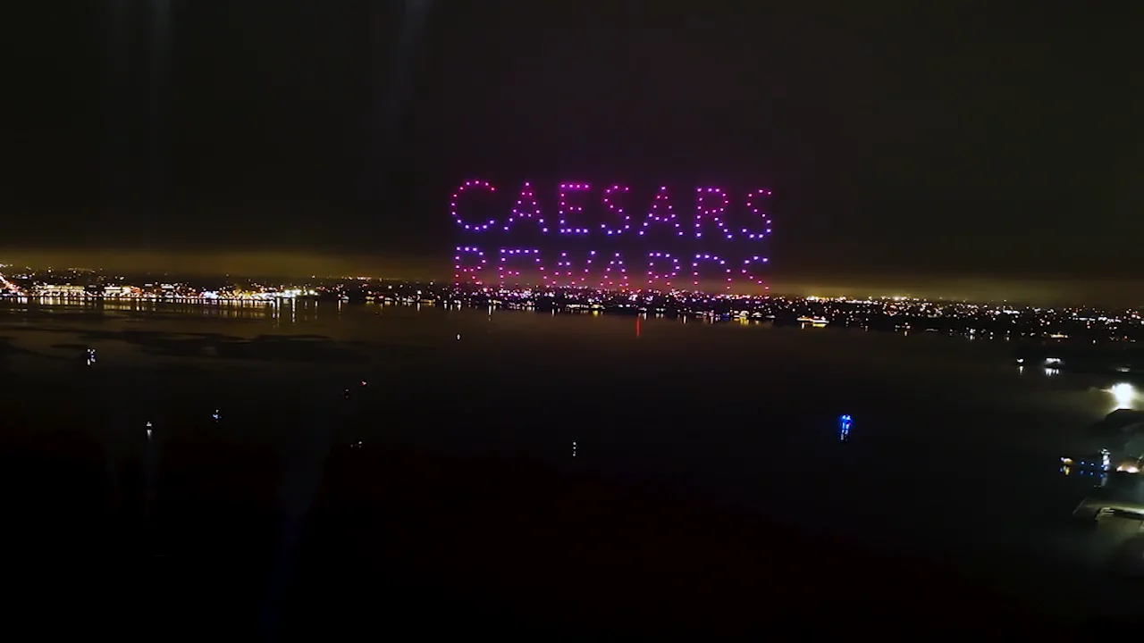 Caesars Horseshoe Lake Charles Drone Show on Vimeo