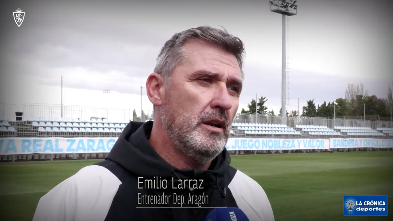 LA PREVIA / Deportivo Aragón - CD Valle de Egüés / EMILIO LARRAZ (Entrenador Deportivo Aragón) Jor. 10 - 2ª RFEF