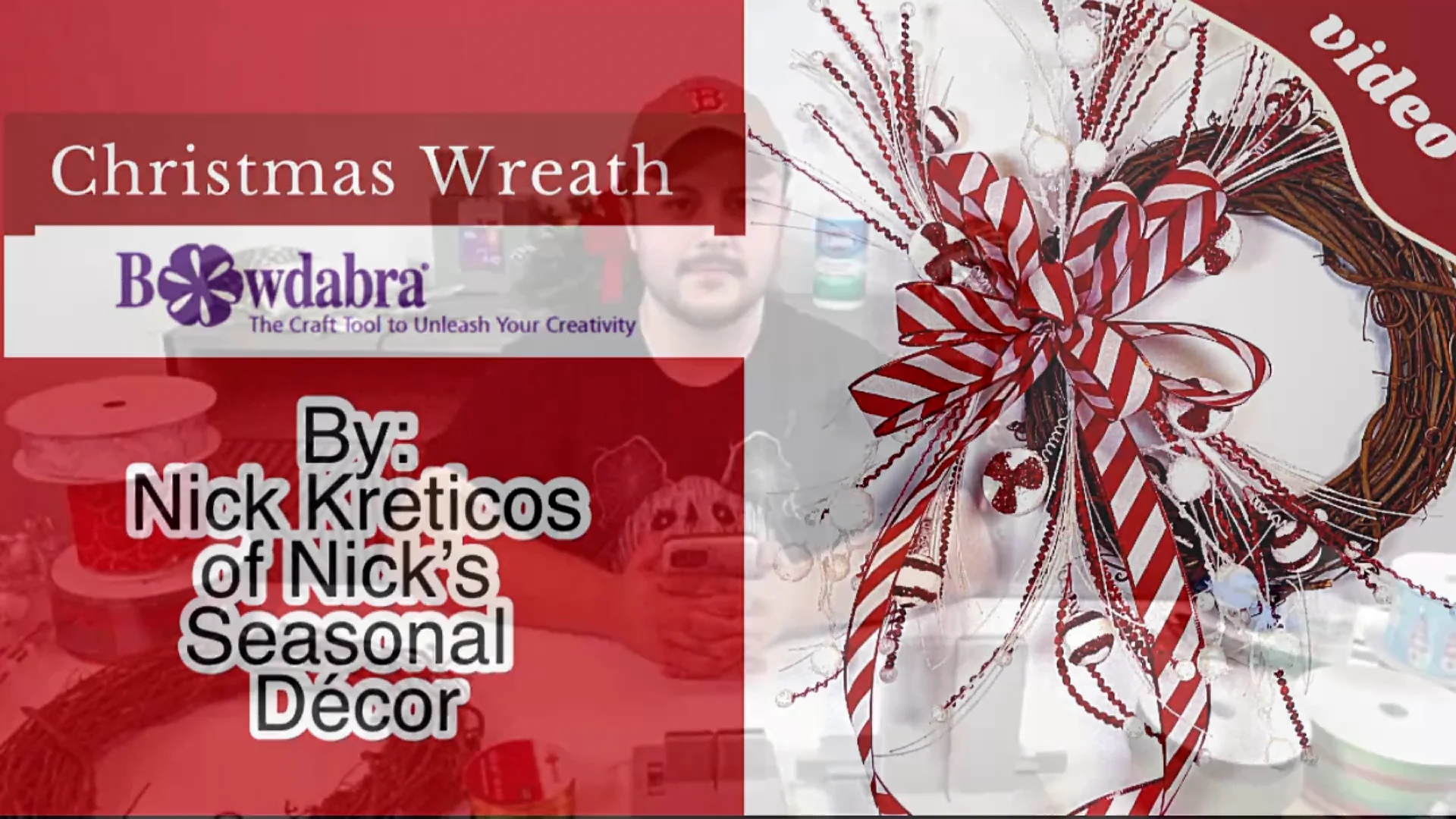 Easy DIY Christmas Wreath Tutorial Create Stunning a Bowdabra Bow and Simple Wreath with Nick