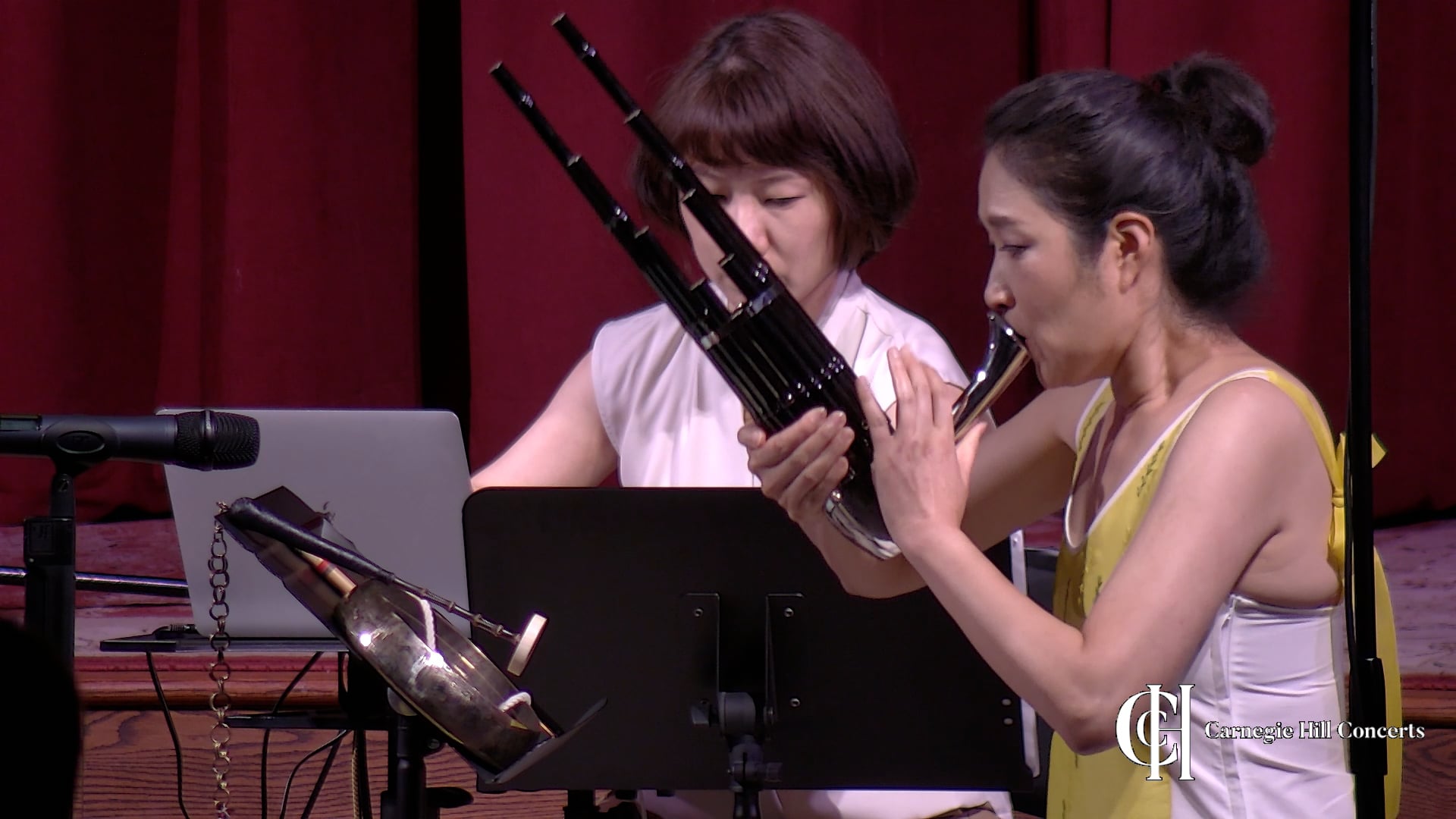 Nine for Two Violins, Senghwang, and Electronics