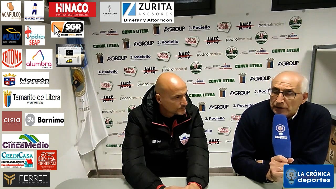 ISMAEL MARIANI (Entrenador Monzón) Tamarite 1-1 At.Monzón Alumbra / J 9 / 3ª División