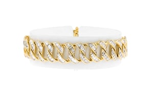 4.00 ct. t.w. Diamond Curb-Link Bracelet in 14kt Yellow Gold
