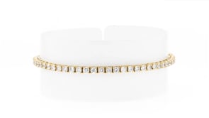4.00 ct. t.w. Lab-Grown Diamond Tennis Bracelet in 18kt Gold Over Sterling