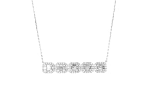 1.00 ct. t.w. Diamond Cluster Necklace in Sterling Silver