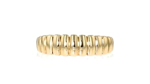 14kt Yellow Gold Ribbed Ring