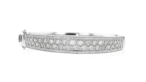 2.00 ct. t.w. Diamond Geometric Bangle Bracelet in Sterling Silver