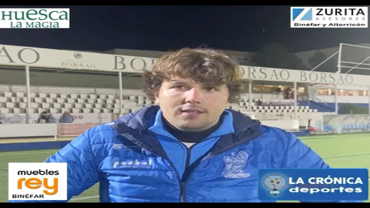 LUIS ARCAS (Entrenador Binéfar) SD Borja 0-1 CD Binefar / Jor 9 / Tercera Rfef