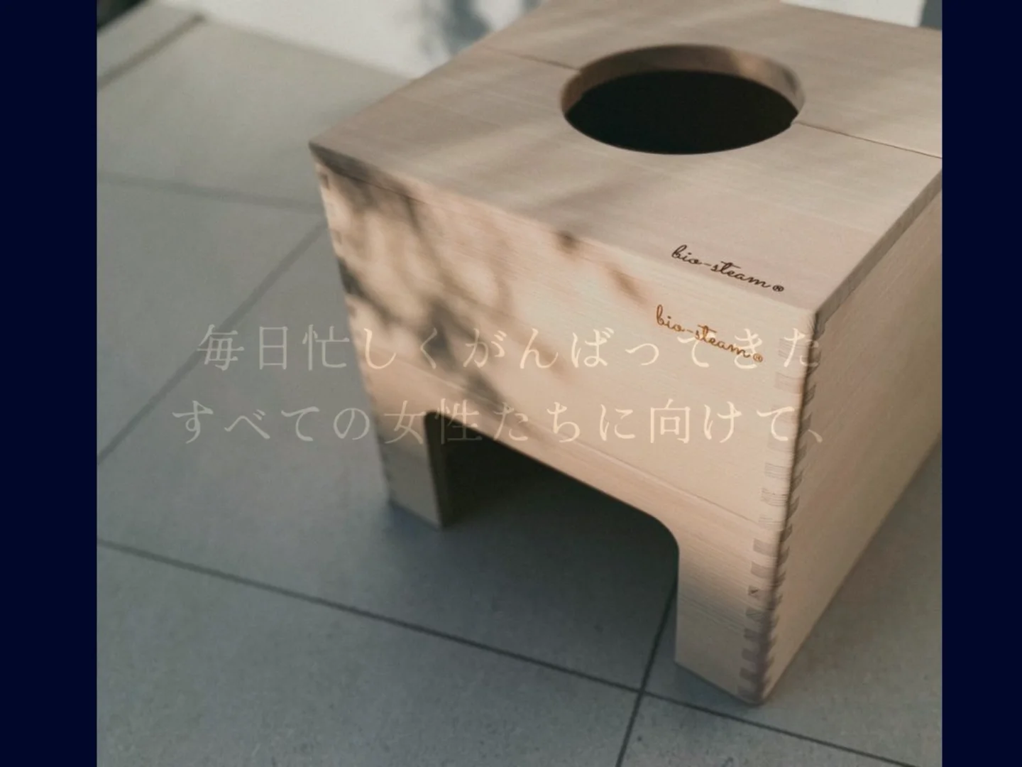 ビオスチーム専用国産ひのき椅子＆クッションセット ビオスチーム専用国産ひのき椅子＆クッションセット