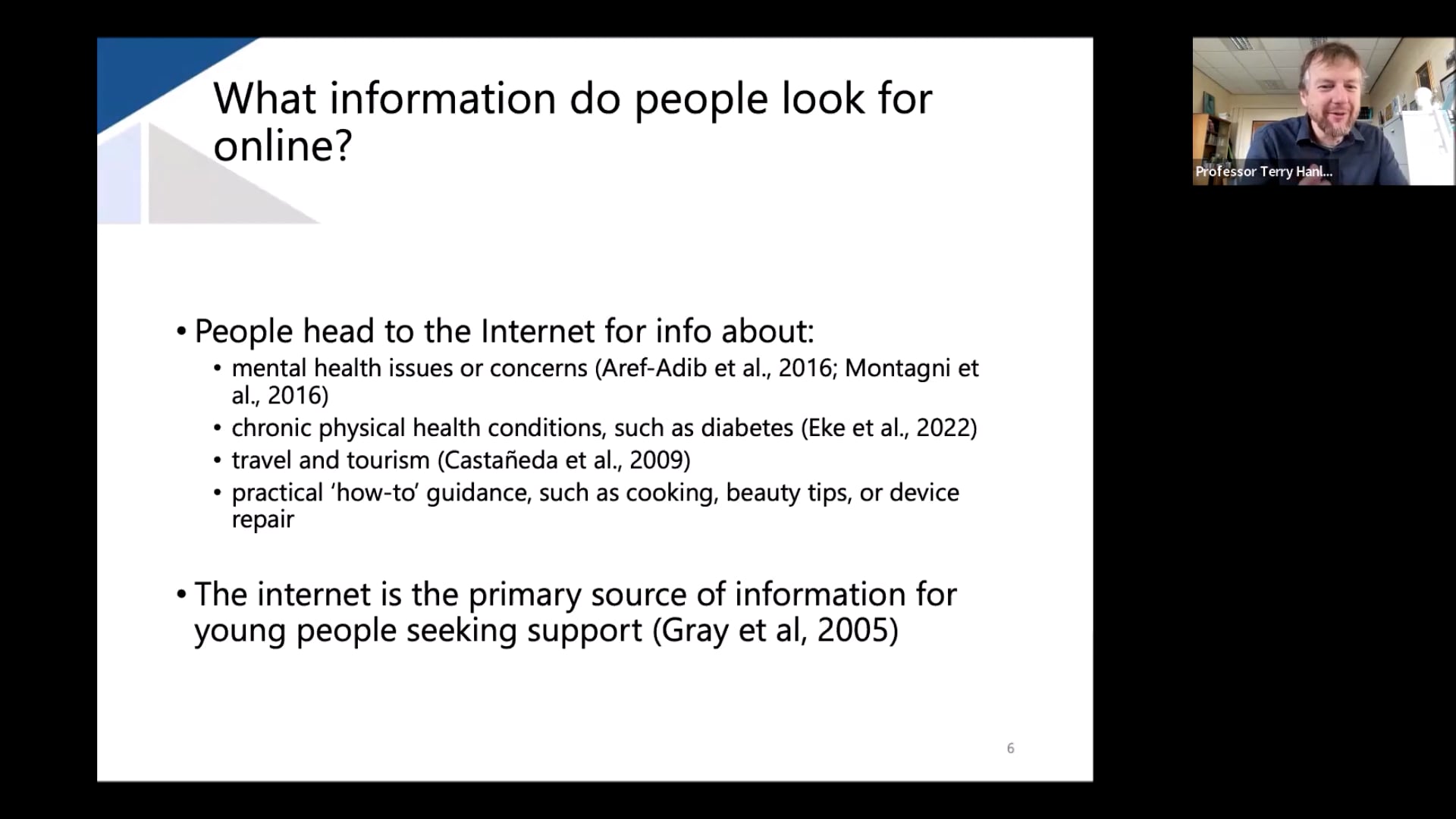 Prof. Terry Hanley - Online Counselling and Support | Videos & Movies ...