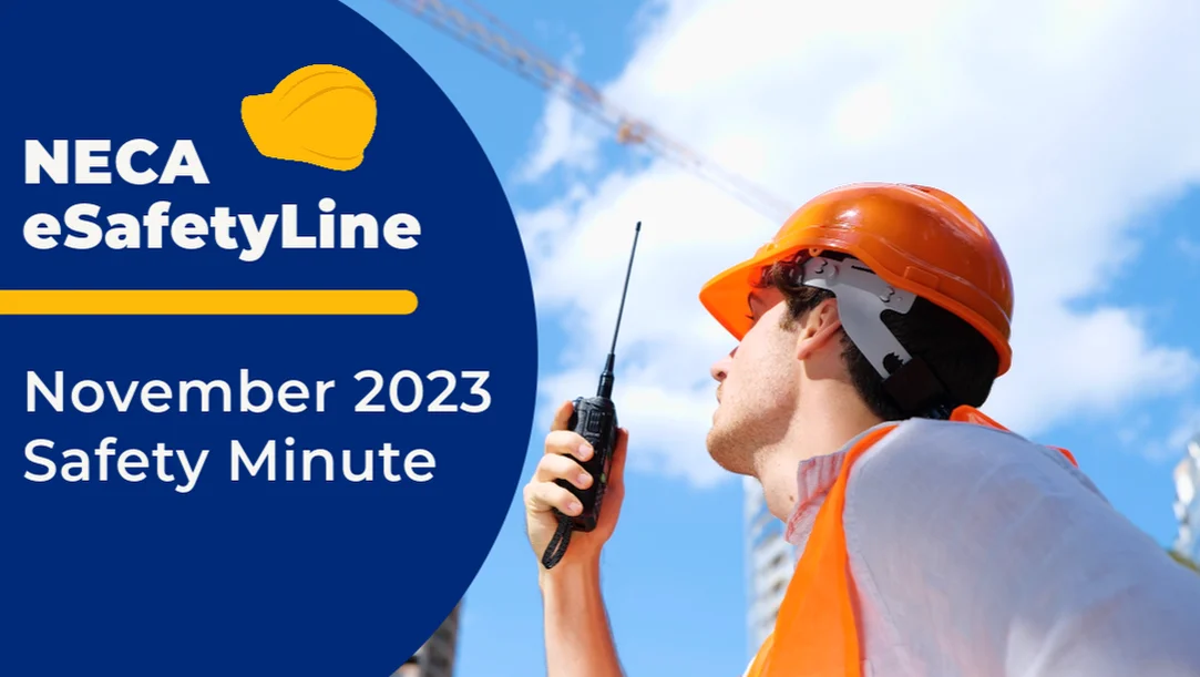 NECA eSafetyLine | November Safety Minute on Vimeo