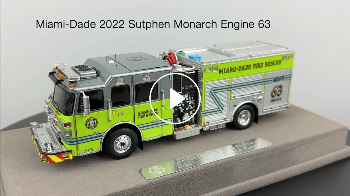 Fire Replicas 1:50 scale model of Miami-Dade Fire Rescue 2022