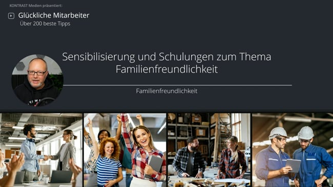Sensibilisierung und Schulungen zum Thema Familienfreundlichkeit