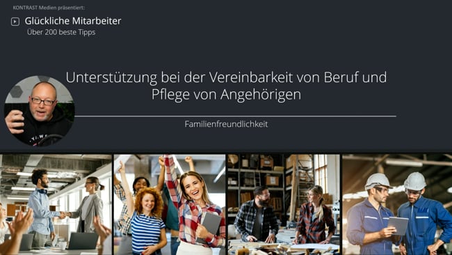 Unterstützung bei der Vereinbarkeit von Beruf und Pflege von Angehörigen