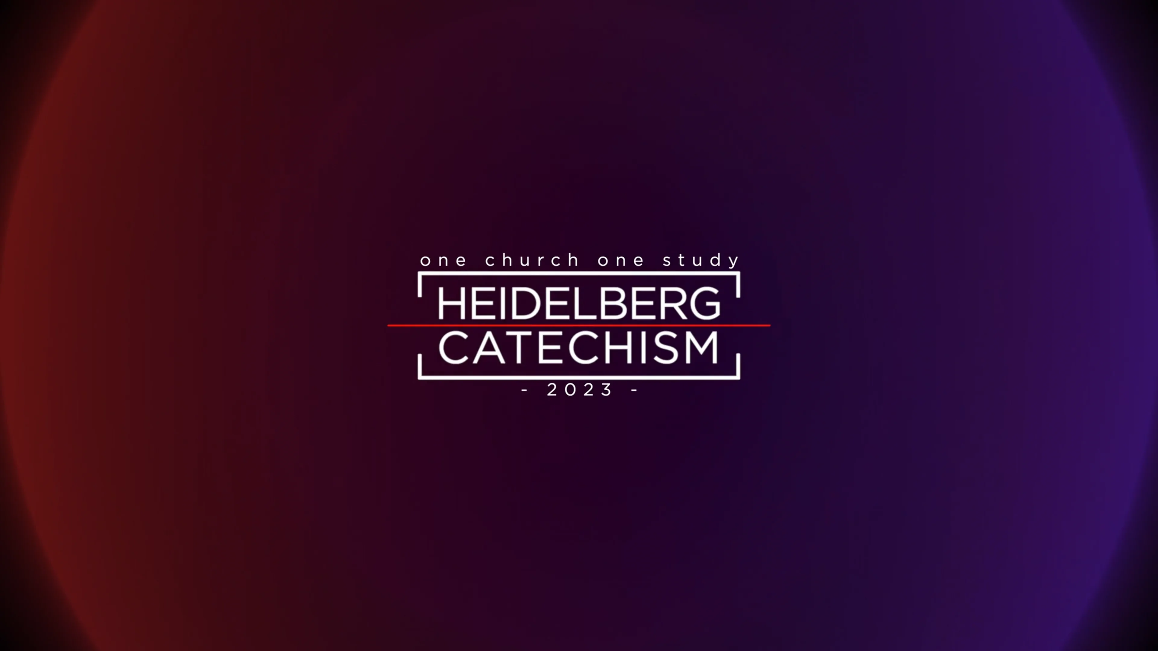 Heidelberg Catichism Reading 46 on Vimeo