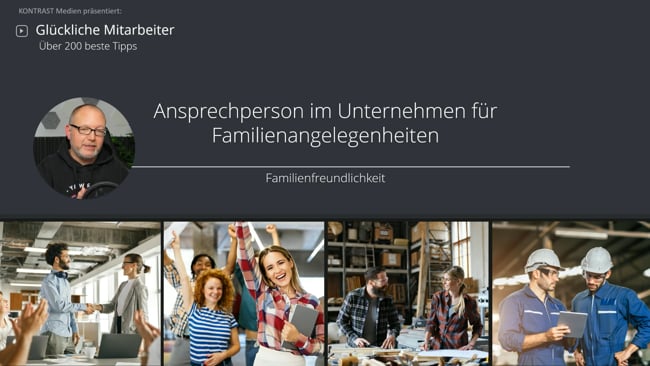 Ansprechperson im Unternehmen für Familienangelegenheiten