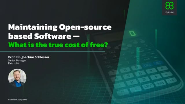 Maintaining open-source-based software – what is the true cost of free?