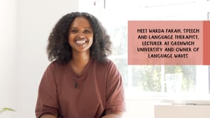 Watch In conversation with Warda Farah, speech and language therapist