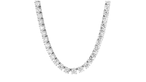 62.00 ct. t.w. Lab-Grown Diamond Tennis Necklace in 14kt White Gold