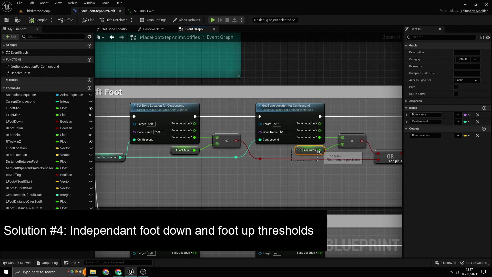 Footstep Anim Modifier Improvements