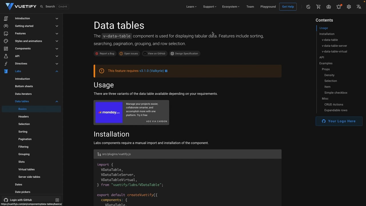 The Data Table Component And Vuetify Labs - A Vue.js Lesson From...