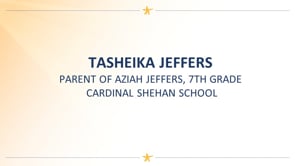 Tasheika Jeffers - Parent Speaker
