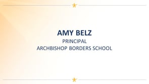 Amy Belz - Principal, Archbishop Borders